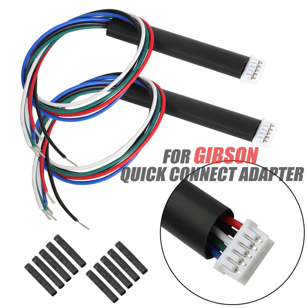 2x Quick Connect Adapter for Gibson Control Board Pcb Pickup Wire