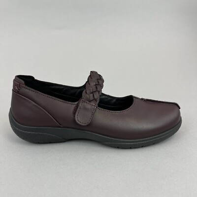 Hotter Shake II Slipper Granny Mary Jane flach Krankenschwester Komfort Schuhe EU38 UK5 STD