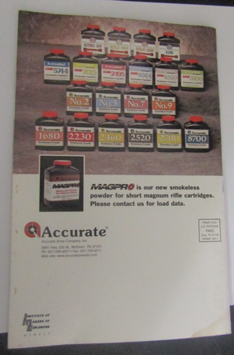 Accurate 2002 Reloaders Guide Paperback - Picture 2 of 2