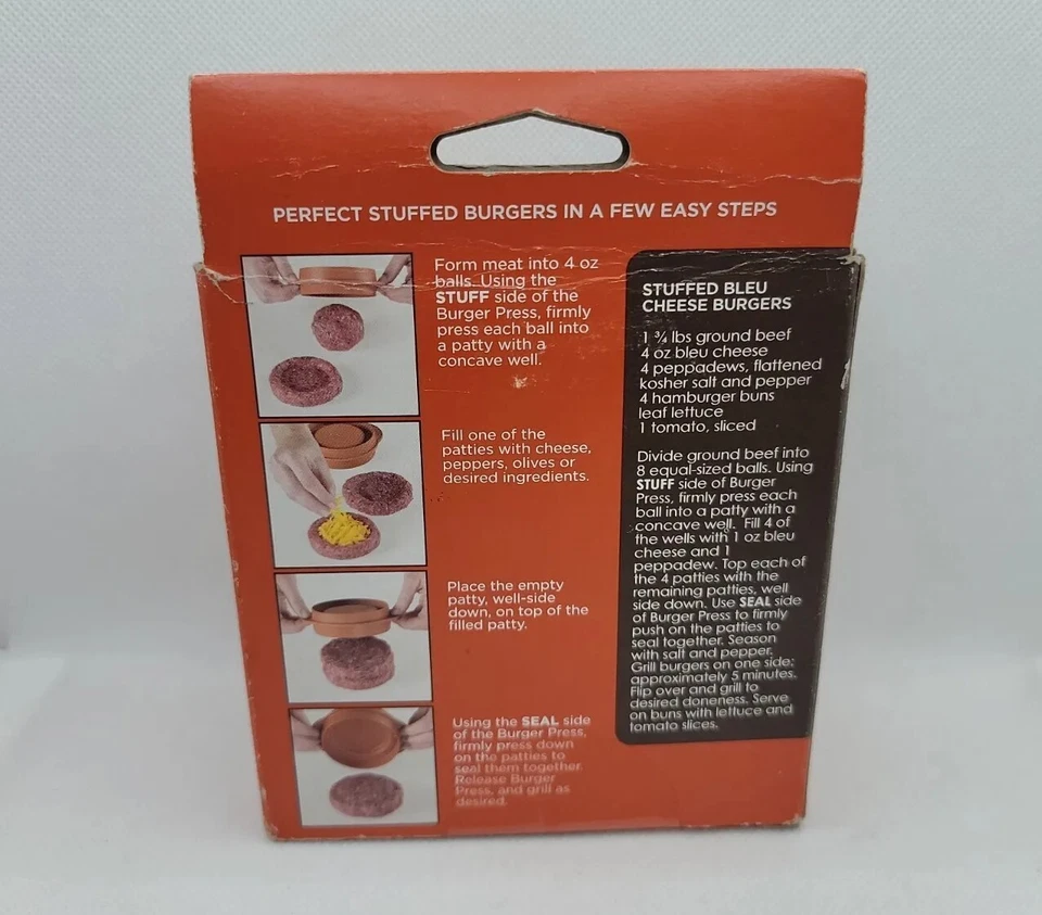 Prensa para hamburguesas rellenas Nordic Ware Nordicware vintage Foto 3 de 4