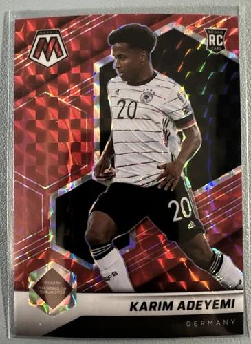 KARIM ADEYEMI 2021-22 Panini Mosaic Road To World Cup Reactive Red Prizm RC