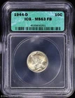 1944-D 10c Mercury Dime ICG MS 63 FB | Uncirculated UNC