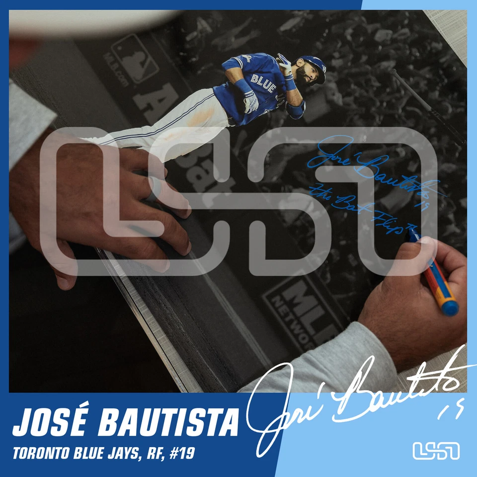 Jose Bautista Blue Jays Signed Autographed 16x20 Photograph Photo USA SM JSA - Image 2 of 4