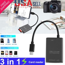 USB C to SD Card Reader Writer OTG Adapter USB 3.0 Micro SD Memory Card Reader