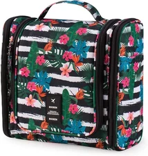 Large Capacity! Booeen Hanging Travel Toiletry Bag For Women-17 Compartments