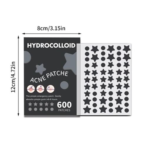 600 PCS/SET Hydrocolloid Pimple Patch Colorful Acne Removal Skin Care Treatment - Picture 5 of 5