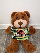 17  Universal Studios Teddy Bear Jurassic Park World Tshirt Plush Stuffed Animal