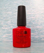 CND SHELLAC WILDFIRE red UV/LED Gel Polish 0.25 oz bottle NEW Ltd Ed
