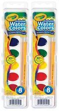 Crayola Washable Watercolors, 16-Count, Assorted, Paint Set Kids Crafts, 2 Pack