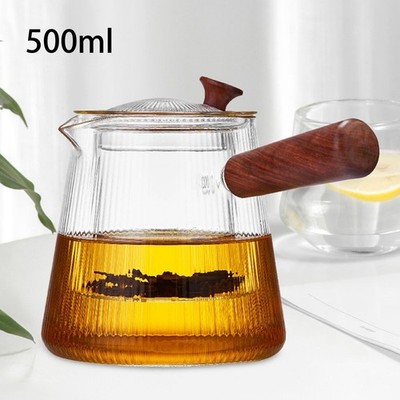 Glas Teekanne mit Teeei, Teebrüher blühend und Loseblatt Teekocher, einfach zu
