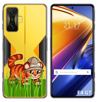 Transparente Silikonhülle Für Xiaomi POCO F4 GT 5G Tiger Design Zeichnungen