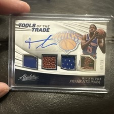 2017-18 Absolute Tools of the Trade Four Swatch Signatures Frank Ntilikina /99