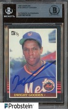 Dwight Gooden Signed 1985 Donruss #190 New York Mets RC Rookie BGS BAS AUTO