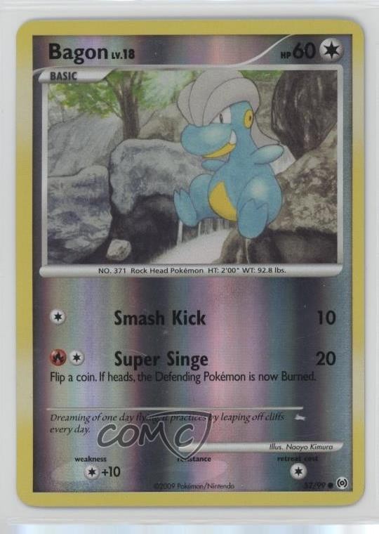 Bagon Reverse Foil Pokémon Platinum Arceus #52 2009