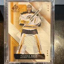 Upper Deck 2015-16 SP Game-Used Tuukka Rask Boston Bruins Memorabilia #37