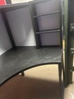 Black Freestanding Corner Desk, Wood Composite, 4 Shelves, Home 4 Office/gaming  — photo 6