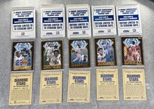 1996 Bleachers 23kt Gold Baseball Card Lot Griffey Jr Babe Rodman Diamond Stars
