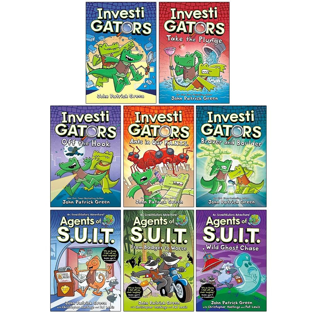 Investigators Series 8 Books Collection Set by John Patrick | John Patrick Green