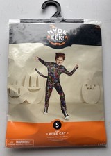 Hyde  Eek Kids Small Wild Cat Jumpsuit Tail Headpiece Dress Up Costume NEW