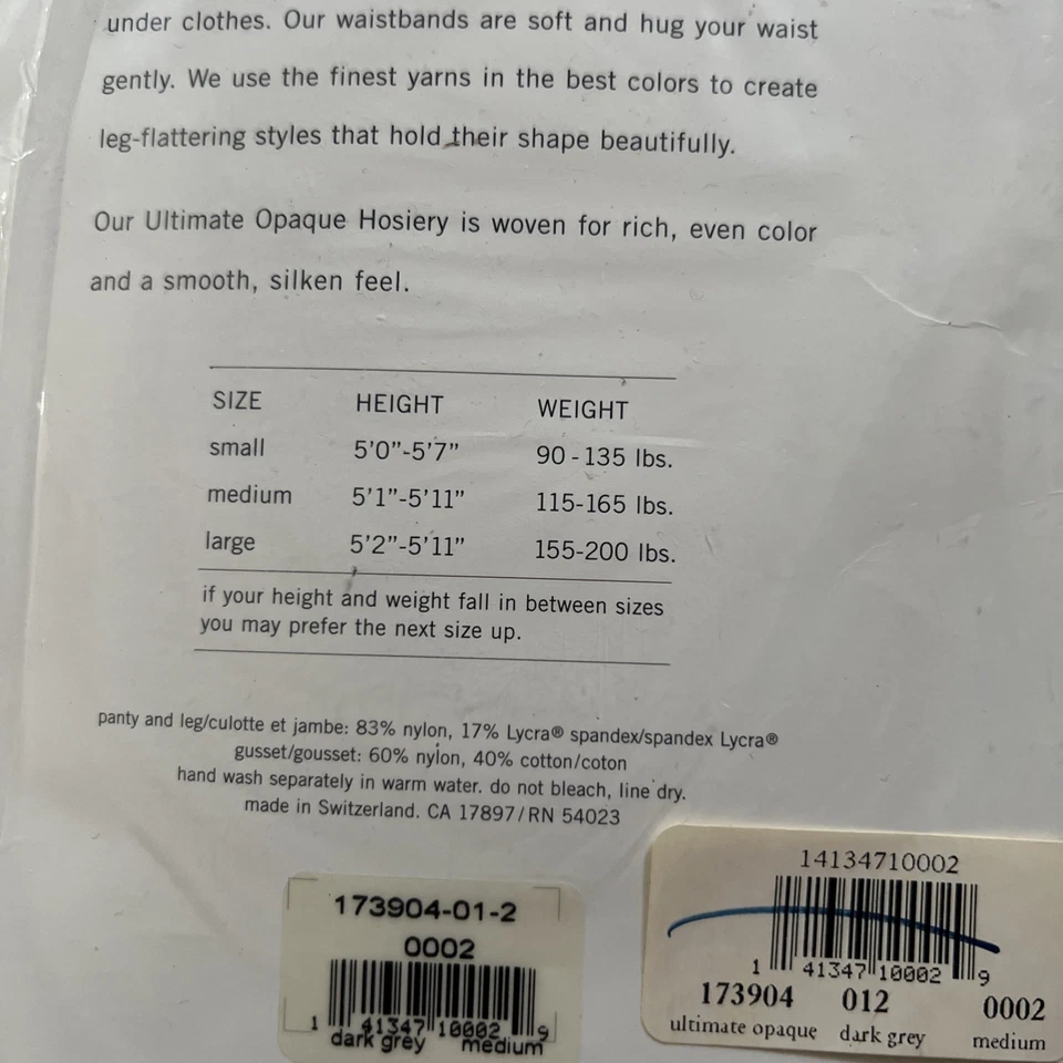 NUEVAS Medias Top Banana Republic Gris Oscuro Ultimate Control Opaco Talla Mediana Foto 4 de 4