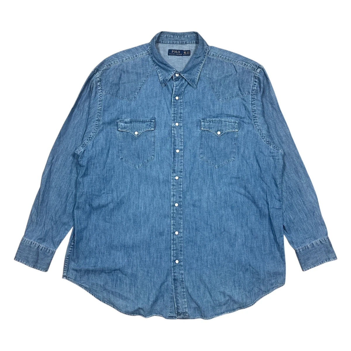 Polo Ralph Lauren Denim Big & Tall Casual Button-Down Shirts for