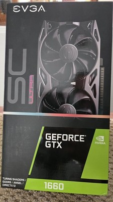 EVGA GeForce GTX 1660 Dual Fan GDDR5 Graphics Card DisplayPort HDMI DVI
