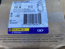 Square D QO115PCAFI 15 AMP 1 Pole AFCI Circuit Breaker NEW 