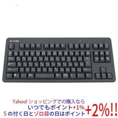 Topre Realforce R3 R3HC12 kabelgebundene Tastatur schwarz auf schwarz