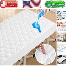Soft Quilted Waterproof Mattress Protector for Cot - 30" x 75" Deep Pocket