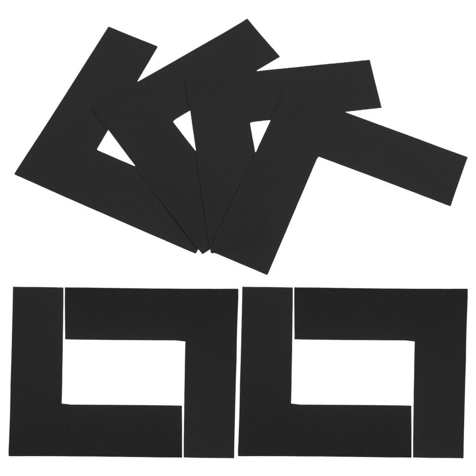 8PCS Location Marking Corner L Shaped Floor Marker Rounded Corners ...