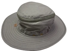 Tilley T4MO-1 Hikers Hat, Gray  Size 7 1/4 UPF 50+ ENDURABLES