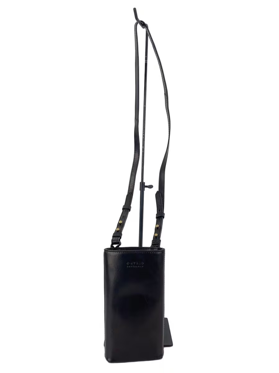 O MY BAG Shoulder Bag Leather Black Solid Color