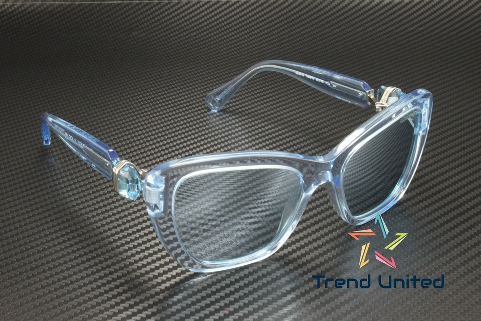 Gafas de sol para mujer SWAROVSKI SK6018 10491N Transp Lt azul azul mir plateado 52 Foto 4 de 4