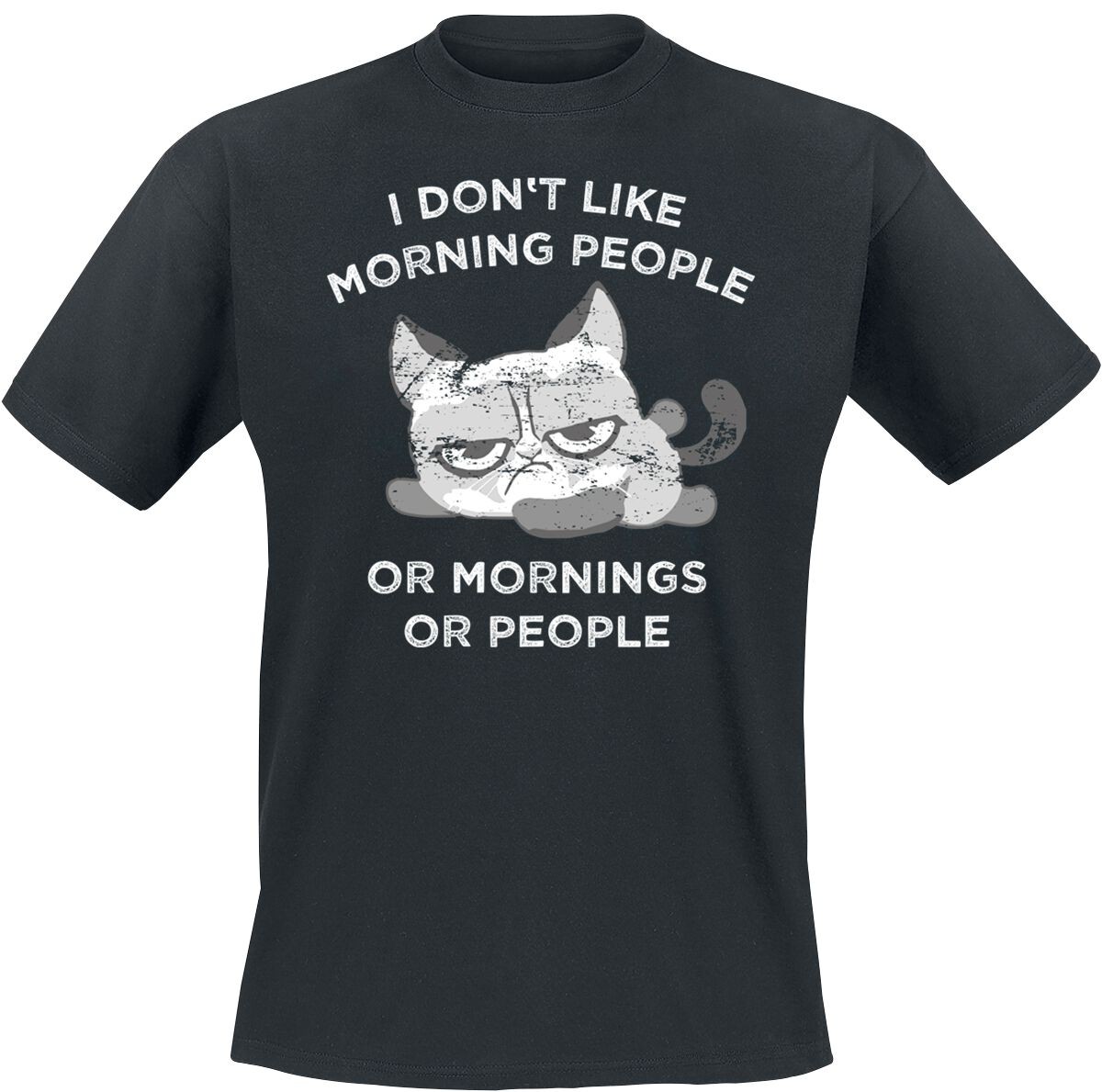 Фирменная футболка Herren I Dont Like Morning People schwarz 4XL 3990₽