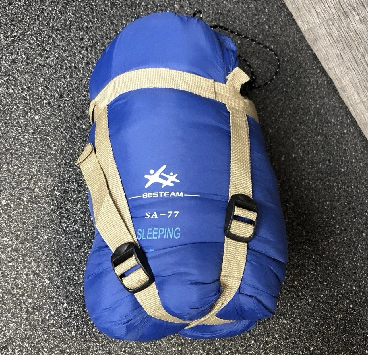 Besteam SA-77 Ultralight Warm Weather Envelope Sleeping Bag, 75”x30” Blue New