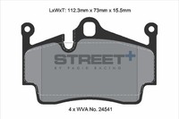 BremsbeläGe Porsche Cayman (987) 2.7 Baujahr 07/06–12/09 Kw 180 PS 245 - Pagid R