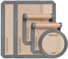 Silicone Baking Mat - Best Platinum Silicone - Sopito Non-Stick Reusable, Food S