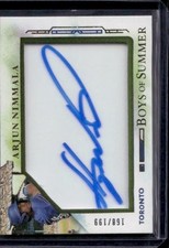 2025 Panini Boys of Summer #11 Arjun Nimmala Jumbo Acetate Signatures #/199
