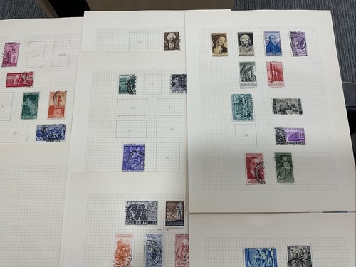 Italy Vintage Stamps 1800’s Onwards On 34 Leaves J934 - Imagen 6 de 19