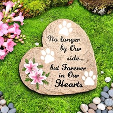 Dog Memorial Gifts for Loss of Dog Sympathy Gift, Heart Shaped Pet Memorial G...