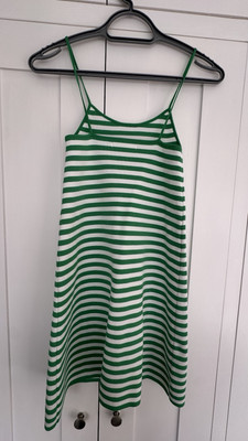 slim fit dress slacks FAITH KNIT RIBBED STRIPED DRESS-GREEN – Lucca Couture main image 1