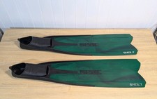 SEAC Shout Long Fins for Freediving Scuba Diving Spearfishing Size 39-40 5.5-6.5