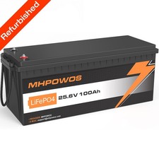 MHPOWOS 100Ah LiFePO4 Bateria litowa 24V do RV Home Off Grid System solarny