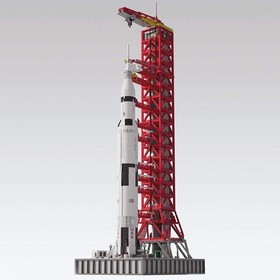 Modubrix Mocs Building Block NASA Saturn-V Launch Umbilical Tower Bricks Toy Set