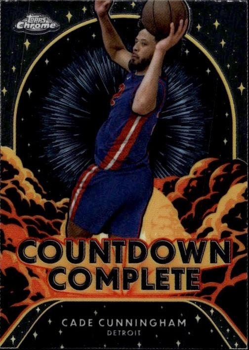 2024-25 Topps Chrome #CC-10 Cade Cunningham Countdown Complete