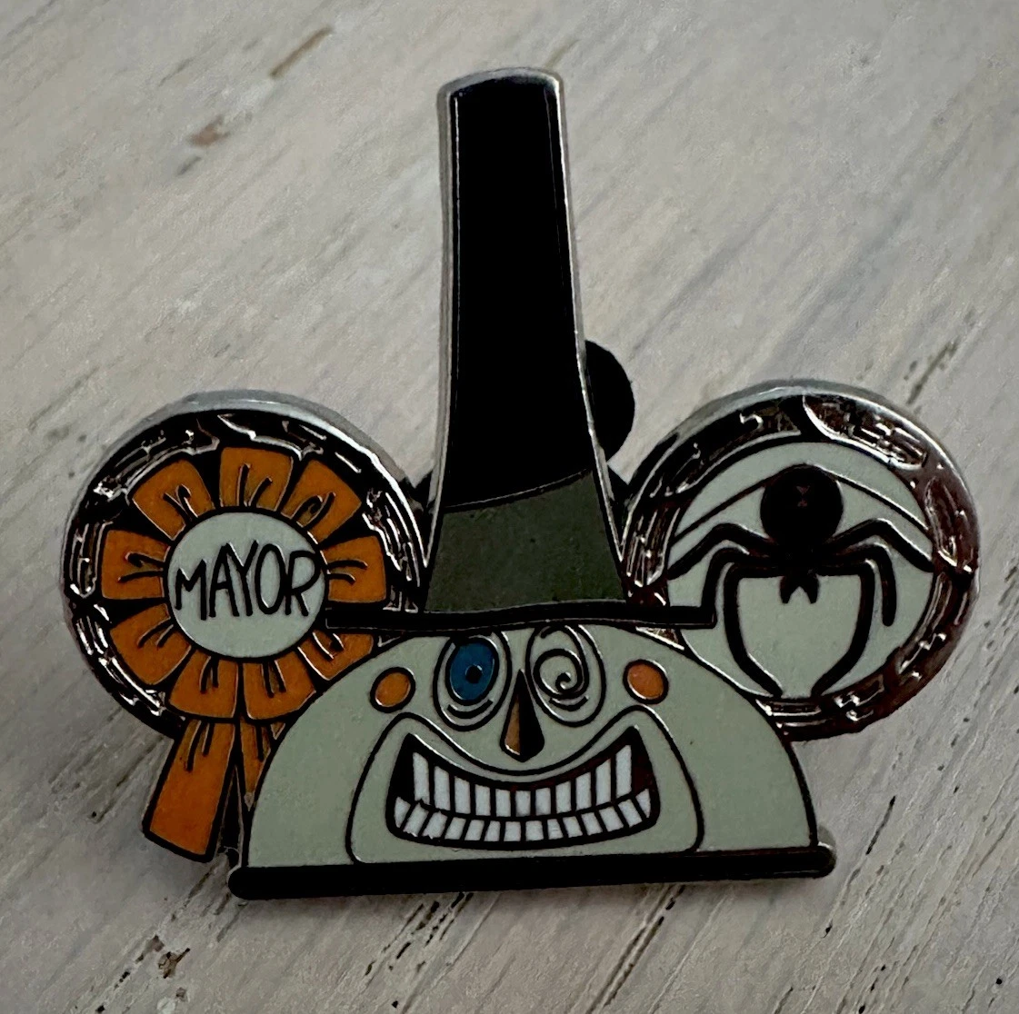 Disney Nightmare Before Christmas Earhat Pin Smiling Mayor Ear Hat Pin
