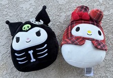 Squishmallows Lot of 2 Sanrio Plush My Melody 9   Kuromi 8  