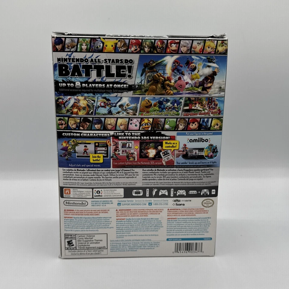 Super Smash Bros With Controller -(Nintendo ,Wii U) | Brand New & Sealed - Image 4 of 4