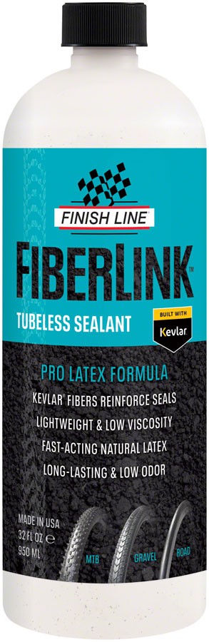 Герметик для бескамерных шин Finish Line FiberLink -улучшенный 32 унции быстродействующий 8790₽