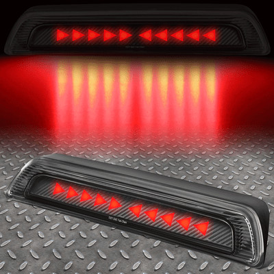 [SEQUENTIAL TRIANGLE LED] FOR 07-17 TOYOTA TUNDRA CARBON TAIL THIRD BRAKE LIGHT
